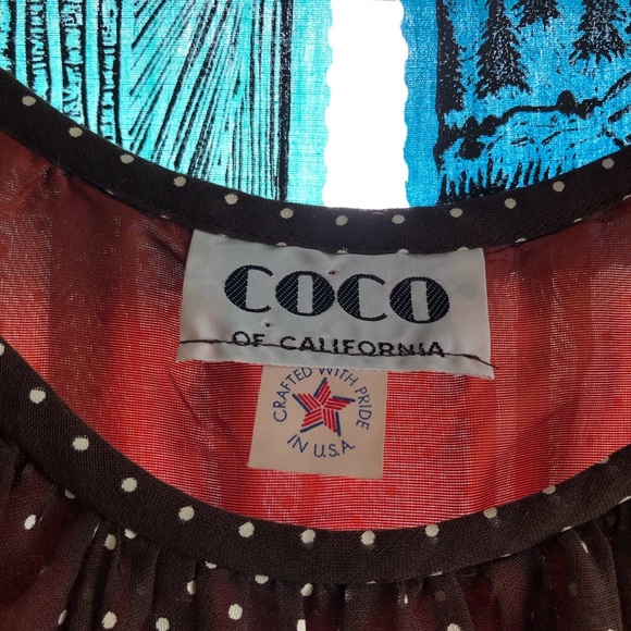 Vintage Coco Flowy Polka Dot Dress - Picture 8 of 9